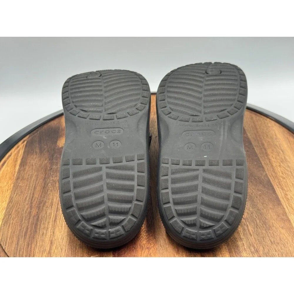 CROCS Men's Classic II Flip Flops Sandals Size Men's 10 Black